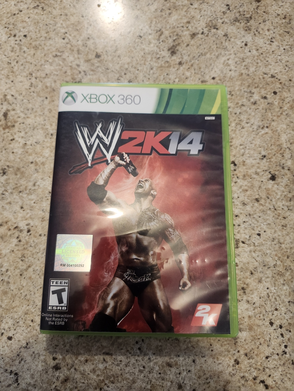 WWE 2K14 Xbox 360 Video Game - Green Case